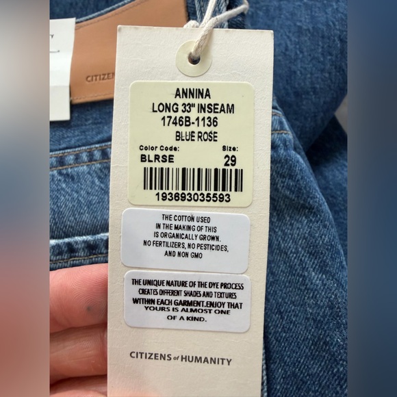 Citizens of Humanity Annina Long Inseam Jeans Size 29 NWT - Picture 6 of 7